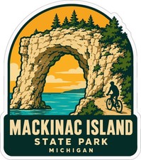 Mackinac Island State Park Michigan Sticker Decal Vinyl Die-Cut picture