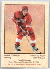 2002-03 Parkhurst Retro Henrik Zetterberg Rookie Mini Parallel RC #216 picture
