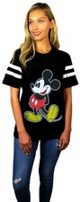 Disney Womens Mickey Mouse Varsity Football Tee picture