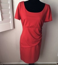Diane Von Furstenberg No Size Dress Red Ruched picture