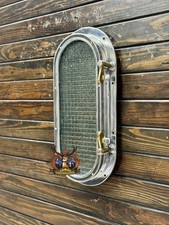 Seafaring Style Oval Porthole – Aluminum Nautical Window with Double Key Locks picture