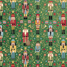 Jillson Roberts Christmas Bulk Gift Wrap, Holographic Sparkling Nutcracker, Quar picture