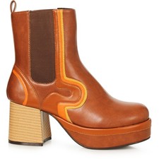 Ellie 3 Inch Heel 70S Style Men Calf Boots 312 Walt Mens picture