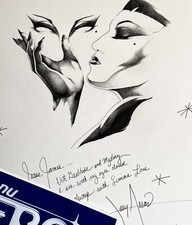 Original Joey Arias Portrait Signed GAY INTEREST Drag Queen Illustration LGBTQ picture