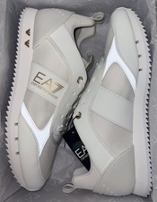 EA7 EMPORIO ARMANI $245 Men's Sneakers Running Shoes AUTHENTIC NEW White X8X027 picture