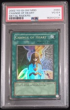 PSA 4 Change of Heart Yu-Gi-Oh Metal Raiders Ultra Rare MRD-060 2002 picture