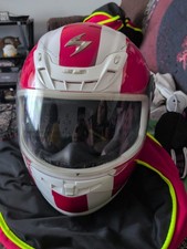 Scorpion Exo Red And White Helmet 3XL With Matching Gloves And Carrying Bag picture