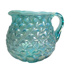 Vtg Fenton Persian Pearl Opalescent Jacqueline Pitcher 8 Family Signatures 6