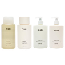 OUAI Healthy Hair & Hand Bundle - Fine Hair Shampoo, Conditioner, Hand Wash & Lo picture