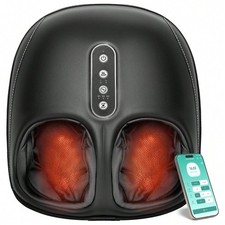 Nekteck Shiatsu Foot Massager Heat Air Compression Remote Fits Size 13 picture