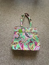 Vera Bradley Tutti Frutti Paisley Print Tote Bag Size 140 picture