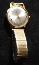 Vintage Tel-Aviv Extra Flat Swiss 17 Jewel Hebrew Numeral Manual Wind Watch Runs picture