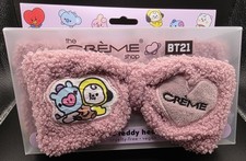 NEW The Crème Shop x BT21 BABY Plush Spa Teddy Headband Purple picture