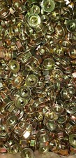 M10-1.5 Metric Class 8 Hex Serrated Flange Nut Yellow Zinc picture