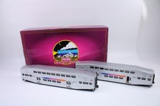 MTH 20-66206 O Gauge Bi-Level Bombardier Passenger 2-Car Set NJ Transit picture