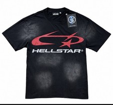 Hellstar Men’s Black Graphic Logo Crew Neck Short Sleeve T-Shirt Size Large Logo picture