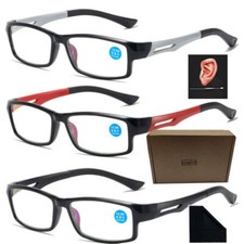 Mens Stylish Reading Glasses TR90 Retro Readers 1.0 1.5 2.0 2.5 3.0 3.5 4.0 picture