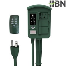 BN-LINK Outdoor Power Stake Timer Waterproof, Power Strip with 6 Grounded Outlet picture