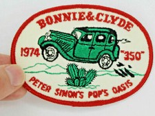 vintage 1974 bonnie and clyde 350 Peter Simons Pops Oasis Patch  Lot A6 picture