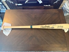 MARK MCGWIRE “Best Wishes” SIGNED AUTO RAWLINGS BIG STICK JSA Raw Wood Bat A’s picture