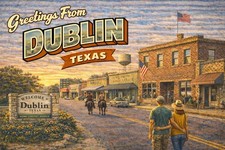 Greetings From DUBLIN, TEXAS MODERN Postcard D733 picture