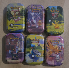 Pokémon TCG 30th Celebration Mini Tin Lot of 6, Mewtwo, Lapras, Pikachu, Zapdos picture