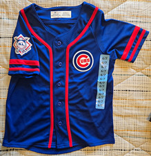 Genuine Merchandise Chicago Cubs MLB Youth 6/7 Blue/Red Button Front Jersey picture