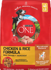 Purina ONE Digestive Health Chicken Rice Dry Dog Food 40 lb Bag Authentic Seal picture