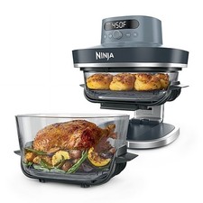 Ninja Crispi Pro 6 Qt 6-in-1 Glass Air Fryer 1800W Cyberspace / Ash Gray picture