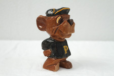 Rare Vintage Carter Hoffman Phoenix College Bear Mascot Carved Wood picture
