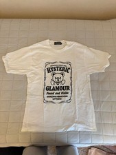 Hysteric Glamour White Short Sleeve T-Shirt M Size Vintage Condition picture