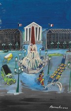Ludwig Bemelmans Jacket Place de la Concorde c. 1956 Madeline Paris Art picture