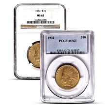 $10 Indian Gold Eagle Coin (MS63, NGC or PCGS) picture