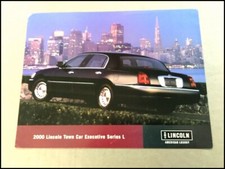 2000 Lincoln Town Car Executive Series L 1-page Car Brochure Leaflet Data Card picture