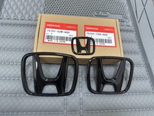 Genuine Style 3PCS Front Rear Gloss Black Emblem For Honda ACCORD 2018-2022 picture