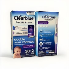 2PK Clearblue Advanced Digital 30 Ovulation Tests + 2 Pregnancy - EXP 09/2028 picture