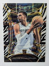 2023-24 Select Mezzanine Zebra Prizm #311 Victor Wembanyama RC Rookie SSP picture
