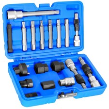 JEUCLEL 18PCS Alternator Pulley Tool Kit, Pulley Removal Decoupling Puller picture