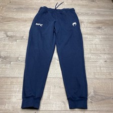 Venum UFC Joggers Mens L Blue Adrenaline Fight Week Fleece MMA Sweatpants picture