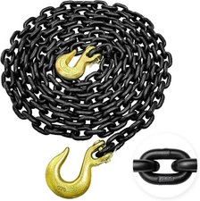 Grade 80 Log Chain 5/16'' X 14 Feet with Grab and Slip Hooks | Trailer Safety Ch picture