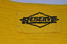 Vintage Tank Top Reserve Size M 70s Lemon Yellow Textured Cotton Crop Made USA picture