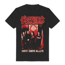 Vtg Kreator Band Hate Über Alles Cotton Black Full Size Unisex Shirt JJ260 picture