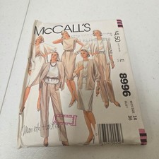 Vtg 1984 McCalls 8996 Sewing Pattern Mariette Hartley 80s Suit Size 14 Bust36 picture