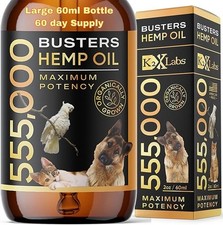 Busters Large 60ml Bottle, 2mth Supply, Organic Hemp Oil for Dogs and Cats 55500 picture