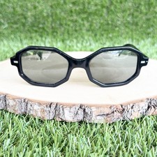 VTG Cool-Ray Polaroid Model 160 Bonjour Octagon Sunglasses Black Retro 70s USA picture