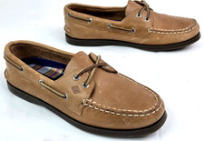 Sperry Authentic Original 2 Eye Boat Shoes Womens 8M Honey Tan Leather New picture