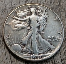 1946-P 90% Silver Walking Liberty Half Dollar - Low Shipping #4 picture