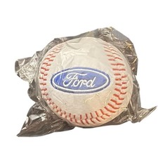 Ford Car Company Promotional Baseball Ball Sports Keychain White Red Plush picture