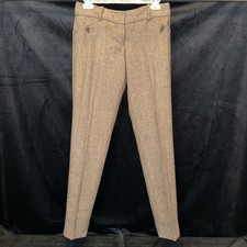 NWT The Limited Women’s Herringbone Drew Fit Skinny Leg Brown Trousers Size 0 picture