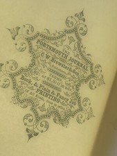 Antique 1860 -1861 Historic Portsmouth New Hampshire Directory AMAZING Condition picture